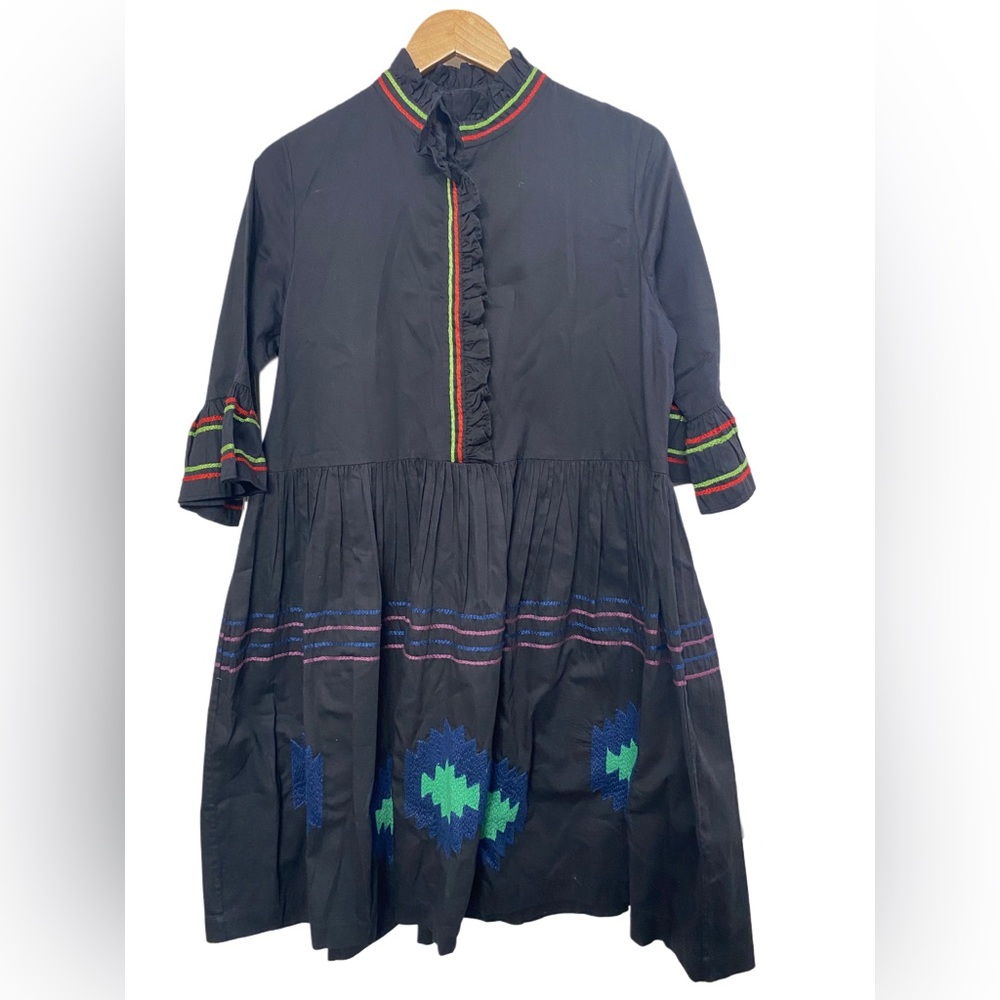 Women’s Cynthia Rowley Embroidered High Neck Midi Dress
